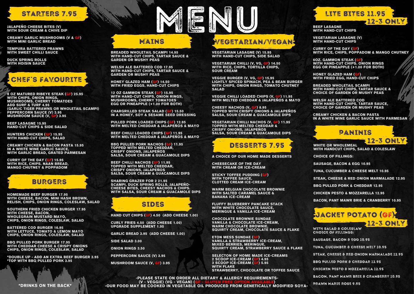 New Menus Launched for 2025